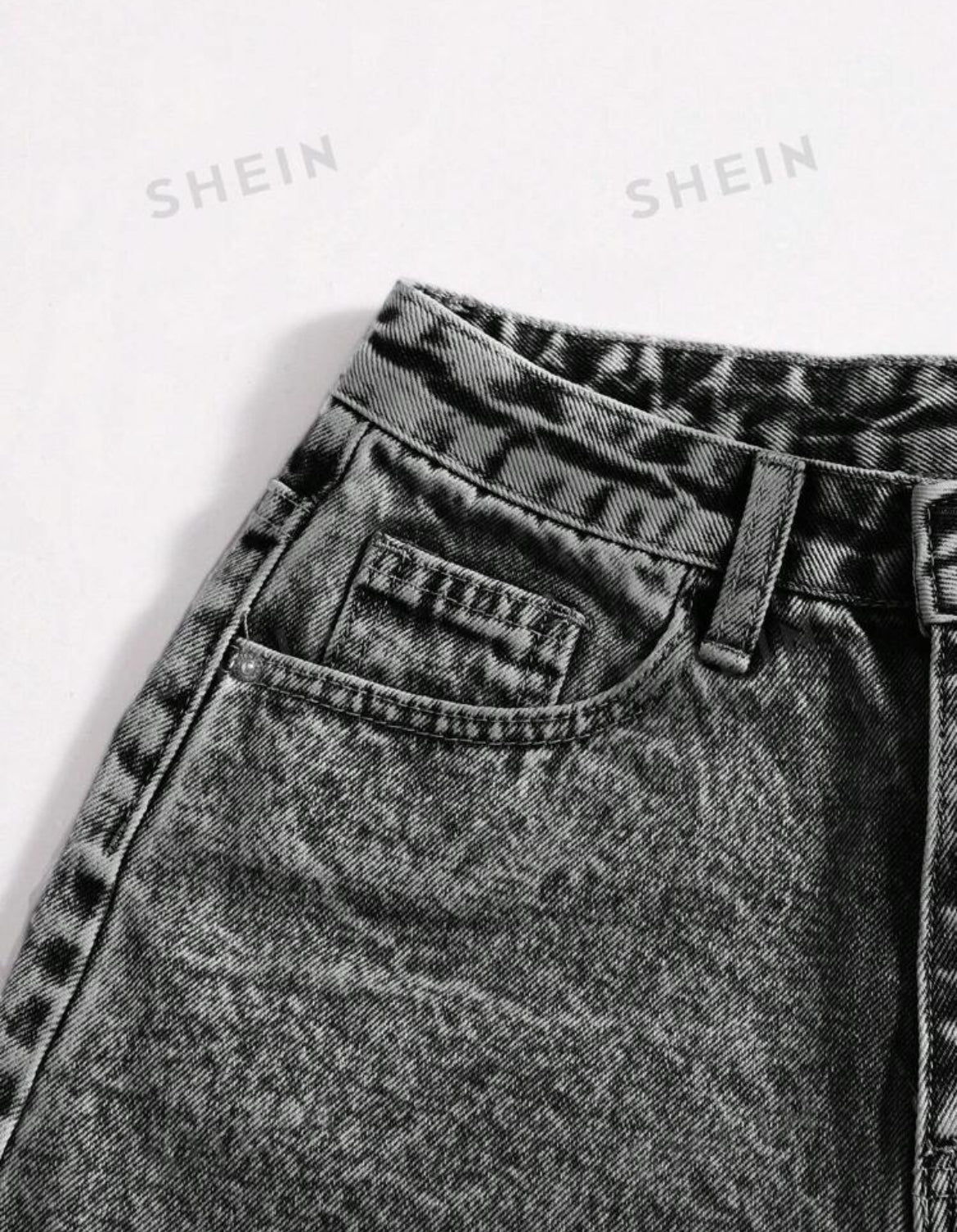 SHEIN EZwear Pantalones cortos de mezclilla desgarrados informales de verano