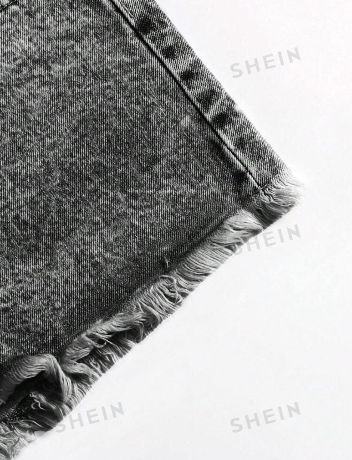 SHEIN EZwear Pantalones cortos de mezclilla desgarrados informales de verano