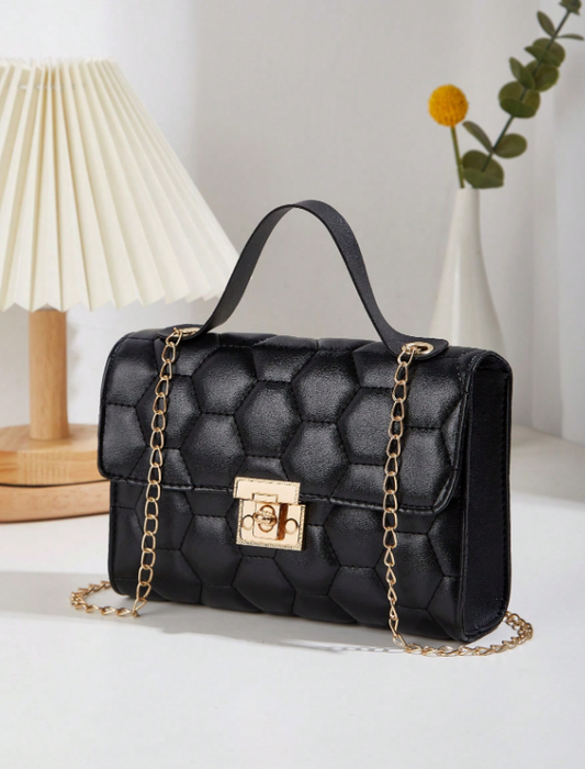 Bolso de hombro de moda mini con patrón geométrico