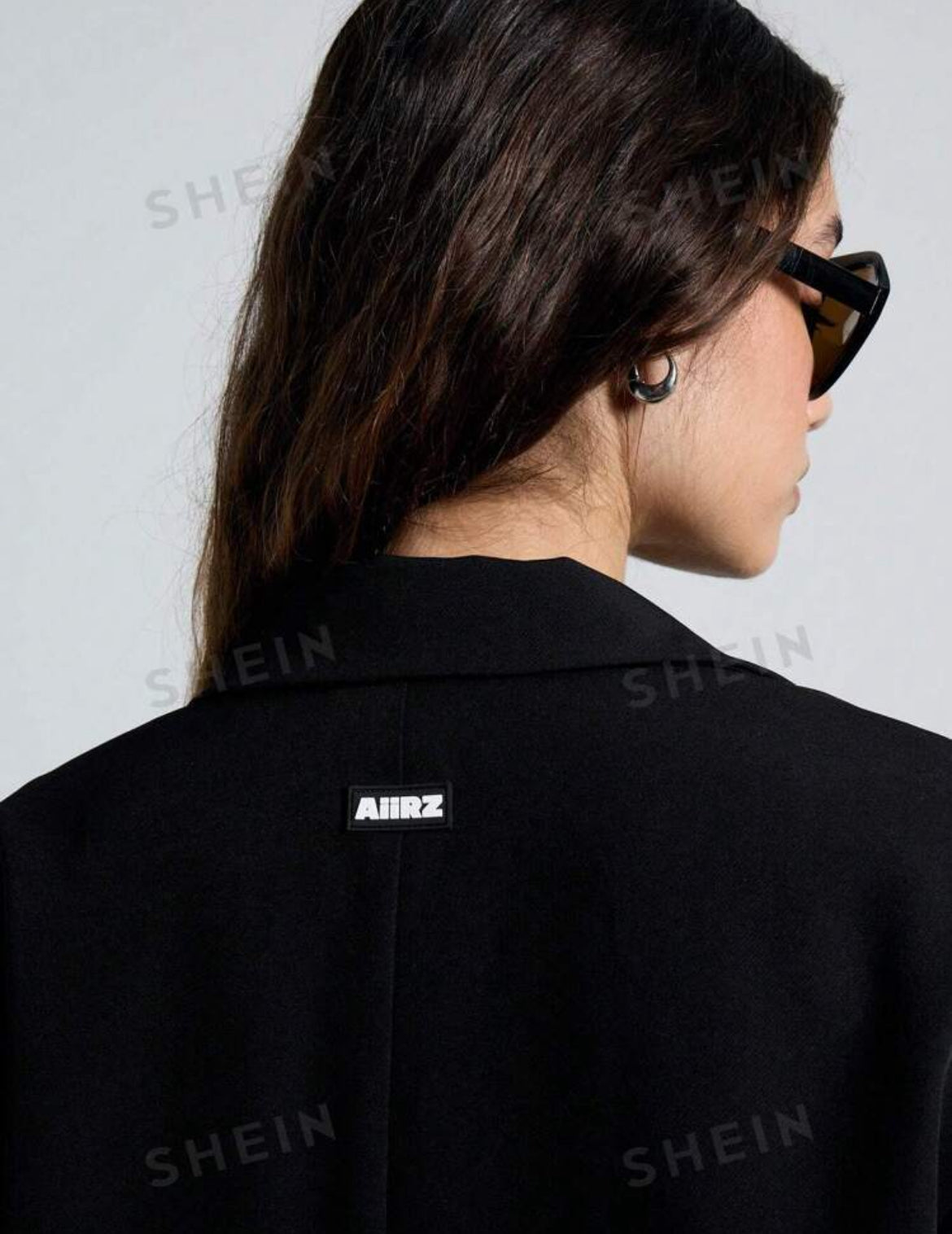 AiiRZ Chaqueta blazer con mangas abullonadas y plisadas oversize